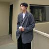 2024 Primavera Estilo Coreano Yuppie Casual Jaqueta de Terno Pequeno Masculino Terno Masculino Bonito Oversize F175