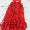 Oito talão corda pingente cordão mão tecida colar corda jade cordão diy jóias acessórios corda vermelha atacado