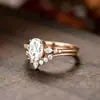 Anéis de zircônia dourado-branco estilo europeu e americano, mais vendidos transfronteiriços, anéis de férias para mulheres, anéis da moda e únicos no atacado