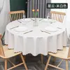 Toalha de Mesa Grossa de PVC Transfronteiriça, Impermeável, à Prova de Óleo, Resistente a Arranhões, Não Precisa Lavar, Adequada para Hotel, Restaurante, Banquete e Mesa de Jantar, Universal para Mesas Redondas