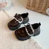 Zapatos de Cuero para Niñas 2026 Otoño Nuevos Elegantes para Niños Suela Suave Versátiles Zapatos de Princesa para Niñas Británicos Cómodos Zapatos para Conducir
