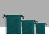 Bolsa de franela con cordón cuadrado y redondo de terciopelo, disponible en stock, bolsa para guardar joyas, bolsa para empaquetar joyas al por mayor