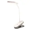 Luminária de Mesa LED Clip-On para Estudo, Pequena Luz Noturna, Luminária Recarregável para Dormitório, Luminária de Leitura, Proteção para os Olhos, Luminária de Mesa Anti-Luz Azul