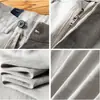Calça Casual de Linho 100% Estilo Verão Fino 2025, Alta Qualidade, Simples, Confortável, Respirável, Absorvente de Suor, Calça Longa de Linho Puro de Corte Reto
