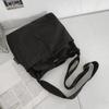 Bolsa Feminina Casual de Grande Capacidade Bolsa Feminina Nova de Verão Simples de Ombro Lona para Aula Deslocamento Transversal Tote Bag