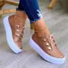 Zapatos casuales de talla grande para mujer Nuevo europeo y americano de punta redonda de suela gruesa Zapatos casuales de viscosa Zapatos de comercio exterior wish Amazon
