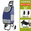 Carrinho Pequeno para Compras de Supermercado para Uso Doméstico Grande Capacidade Portátil Dobrável Carrinho de Compras Subir Escadas Rodas de Cristal Resistente ao Desgaste Aço Inoxidável Carrinho Pequeno