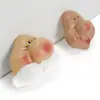 Barba Branca Papai Noel Rosto Tecido Resina Nariz de Bruxa Boneco Marido de Natal Acessórios Rosto Preto