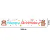 Banner Colgante de Cumpleaños Decoración para Fiesta Infantil Accesorios Pastel Inflable Fondo de Feliz Cumpleaños Personalizado