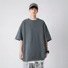 Camiseta Guck Heavy Pound para Hombre de Manga Corta de Verano Sin Género Color Sólido Secado Rápido Camiseta de Marca de Moda Simple Blanca Camiseta de Manga Corta para Pareja