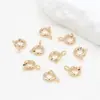 Accesorios Rellenos de Oro de 14K Hebilla de Resorte de Cobre que Conserva el Color Pulsera de Joyería Hecha a Mano Broche de Conexión de Acabado para Collar B92