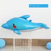 Nuevos Globos de Animales de Dibujos Animados con Temática Oceánica Ins Decoración de Cumpleaños de Bebé Decoración de Escena Delfines, Ballenas, Focas