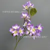 Arranjo de Cena com Flores Artificiais, Flores Artificiais da Série Roxa para Celebração de Casamento, Arranjo de Flores de Chão, Decoração Suave e Flores para Paisagismo de Salão de Casamento