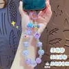 Cadena para teléfono móvil con cuentas de dibujos animados Sanrio Kulomi, llavero, cuatro parejas registradas, colgante para mochila, llavero, regalo
