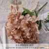 Buquês de flores artificiais marrons para salões de casamento, decorações de teto, marcadores de corredor e fundos na cor de caramelo; arranjos de flores de seda.