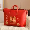 Dote de Boda Bolsa de Empaque de Cuatro Piezas para Boda Bolsa Roja para Guardar Colcha de Boda Oxford Grande