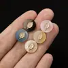 Botones redondos simples de resina, botones de moda para camisas y cárdigans, accesorios decorativos pequeños estilo Chanel para abrigos y chaquetas de mujer
