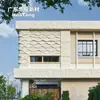 Componentes de Parede Cortina de Forma Especial em UHPC Fundidos em Peça Única, Painéis de Parede de Concreto Simples para Edifícios Públicos Municipais, Fachada Externa Específica em GRC