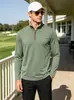 Sudadera con capucha funcional casual deportiva elástica para hombre con cuello alto, comercio exterior, eBay, talla grande americana, para exteriores, fitness