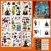 Pegatinas de Pared Personalizadas de Halloween, Pegatinas Transfronterizas Pequeñas de Huella de Mano Sangrienta, Decoración de Fondo para Fiesta de Halloween, Pegatinas Estáticas