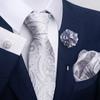 Nuevo Traje de Corbata para Hombre Pantalón con Bolsillo de Solapa Traje Cuadrado 8cm Lunares Poliéster Jacquard Negocios Formal Corbata para Hombre