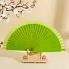 Abanico de Madera Maciza Liso Español Estilo Minimalista Abanico Plegable Accesorios Europeo y Americano Clásico Color Sólido Mate Abanico Plegable Venta al por Mayor