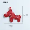 Nuevo Colgante Creativo de Cuero PU Huayang con Estampado de Mascota 3D Lindo Llavero Hecho a Mano DIY Accesorio para Bolso