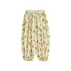 Calça Casual Infantil Wulibu Estampa Total Moda Verão 2026 Crianças Fofas Respirável Solta Proteção Contra Mosquitos