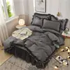 Origem Nantong jardim secreto explosões renda preta conjunto de quatro peças estilo princesa saia de cama 1.5/1.8m cama uma geração de cabelo
