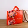 Bolsa Laminada No Tejida para Boda, Bolsa para Dulces de Boda, Bolsa de Regalo Festiva Roja Personalizada, Bolsa de Regalo de Bendición para Cumpleaños y Festividades