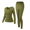 Conjunto de Roupa Íntima Térmica com Ácido Hialurônico, Manga Longa e Calça Longa para Mulheres, Conjunto de Roupa Íntima Térmica de Alta Elasticidade para Outono