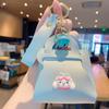 Moda Bolso de Cuero Llavero Monedero Colgante Lindo Dibujo Animado Sanrio Bolso Pequeño Colgante para Coche Pequeño Regalo Venta al por Mayor