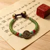 Nuevo brazalete tejido con cuentas vintage de Nepal estilo chino, brazalete de nicho estilo étnico artístico, versátil para exportación transfronteriza
