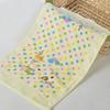 Algodão algodão gaze colorida xadrez toalha macia absorvente toalha de limpeza bordada toalha infantil atacado