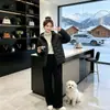 Nueva Chaqueta de Algodón con Capucha Ligera Holgada Otoño/Invierno 2026 para Mujer Corta de Moda Talla Grande Abrigo Casual