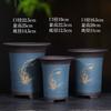 Maceta para Orquídeas de Arena Morada Maceta para Orquídeas de Arena Morada Yixing Maceta de Cerámica para Orquídeas con Plato Paquete de Mayorista Daño
