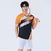 Uniformes Esportivos Lisos de Secagem Rápida, Novo Estilo, para Homens e Mulheres, Uniformes de Vôlei, Uniformes de Badminton, Uniformes de Equipe Respiráveis, Camisas Absorventes de Suor com Estampa