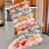 Elástico de cabelo infantil da Coreia do Sul anel de cabelo de intestino grosso corda de cabelo menina fofa bebê não machuca o cabelo elástico boa corda de cabelo