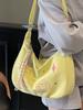 2025 Nova Bolsa Tote Casual Simples Estilo Coreano Estudante Aula Deslocamento Styline Preguiçosa Bolsa Mensageiro para Mulheres
