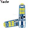 Yade - Luz LED para motocicleta T 10 4014 15 SMD, luz de ancho para coche, luz pequeña para matrícula