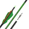 Flechas Sharrow de Pluma Real de Carbono Puro Arco Recurvo Arco de Caza Americano Arco Tradicional Arco Compuesto Flechas de Carbono Flechas de Competición