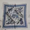 Lenço quadrado estampado de leopardo lenço feminino coreano de seda versátil lenço de cabelo lenço retro flor de caju lenço quadrado pequeno atacado