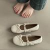 Sapatilhas Baixas Femininas com Laço Retro Francês, Salto Baixo, Novo Estilo Verão 2026, Adequadas para Combinar com Vestidos, Sapatos Mary Jane
