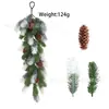 Planta artificial de pino navideño con bayas rojas para colgar en la pared de Amazon transfronterizo, planta artificial de decoración navideña para el hogar