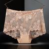 Ropa interior tipo boxer mujer talla grande extra grande 300 kg ropa interior de encaje mujer cintura alta sexy hueco algodón calzones
