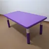 Mesa y silla de plástico ajustables para jardín de infantes mesa rectangular ajustable para aprendizaje infantil y silla mesa de juego y estudio ventas directas de fábrica