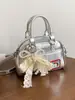 Bolso de Mano de Mezclilla de Verano para Mujer 2026 Nuevo Bolso Cruzado de Moda con un Toque de Lujo Bolso Tipo Bowling