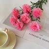 Claveles Artificiales Transfronterizos, Tacto Realista, Ramo Grande, Flores Falsas, Decoración de Jarrón de Hotel, Arreglo Floral Vivo, Flores de Seda