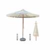 Sombrilla para exteriores, sombrilla de playa, piscina, sombrilla con borlas en el medio, sombrilla multicolor opcional de aleación de aluminio para patio y exterior