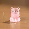 Micro-paisaje Lindo Bufanda Luminosa Muñeco Oso Pequeño Decoraciones DIY Bolsa Sorpresa Accesorios Colgantes Escritorio Resina Pequeños Adornos